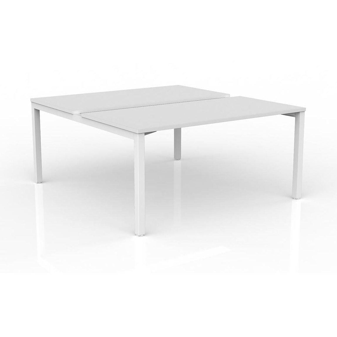 Axis 2 - User Double Sided Workstation 1800x600 Black Powdercoat White