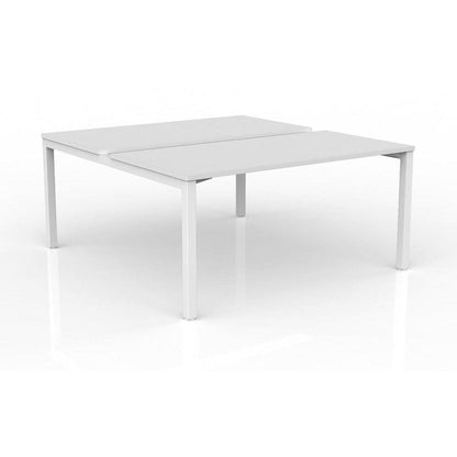 Axis 2 - User Double Sided Workstation 1800x600 Black Powdercoat White