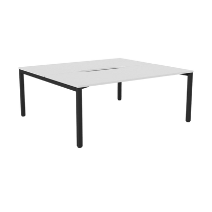 Axis 2 - User Double Sided Workstation 1500x800 (S) Black Powdercoat White