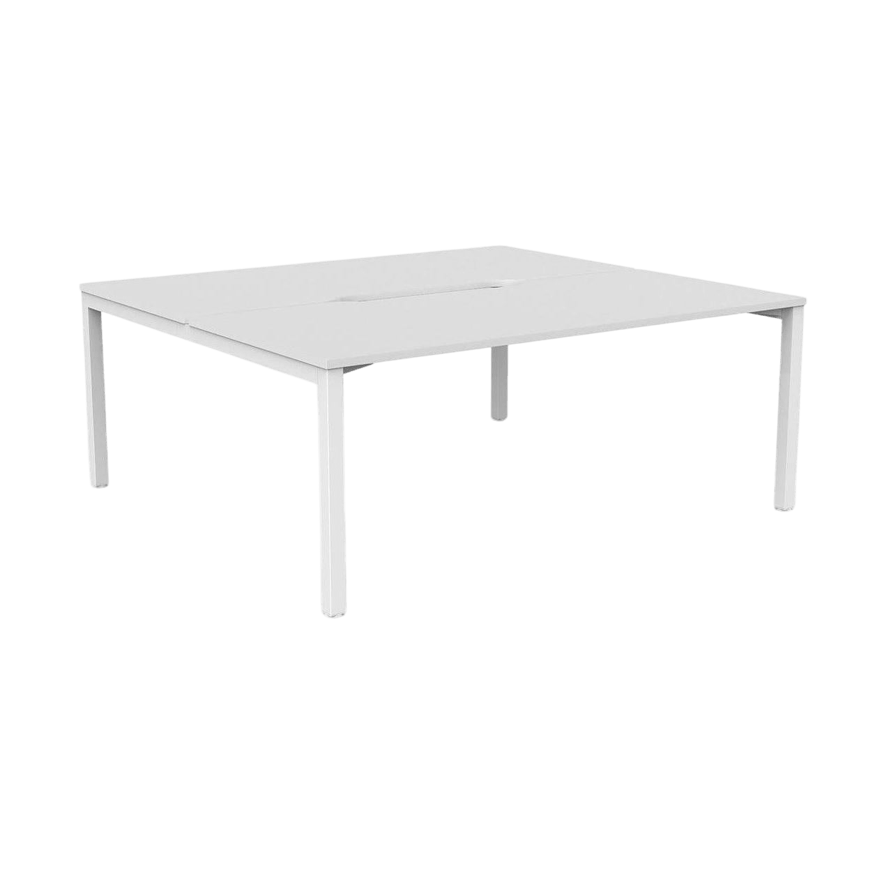 Axis 2 - User Double Sided Workstation 1500x800 (S) White Powdercoat White
