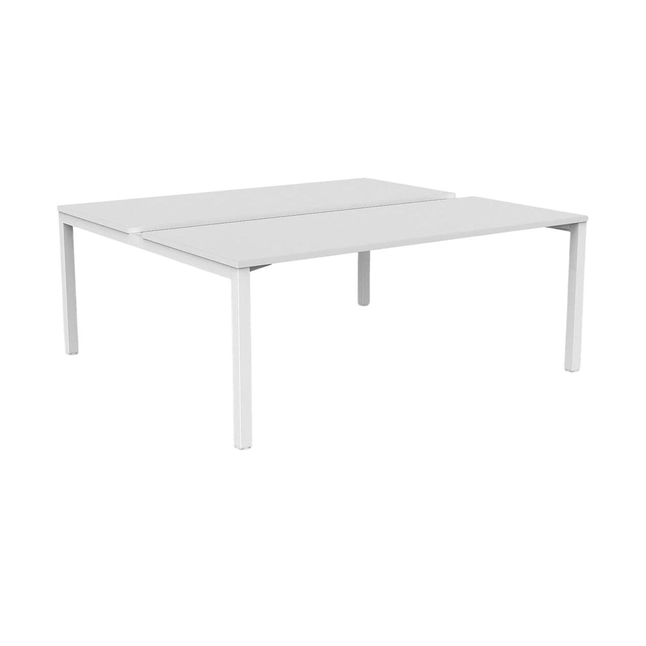 Axis 2 - User Double Sided Workstation 1600x600 White Powdercoat White