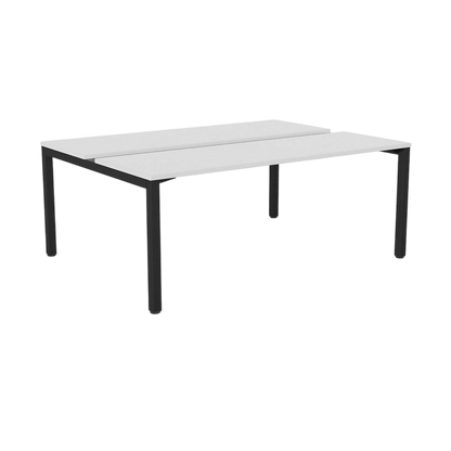 Axis 2 - User Double Sided Workstation 1800x600 Black Powdercoat White