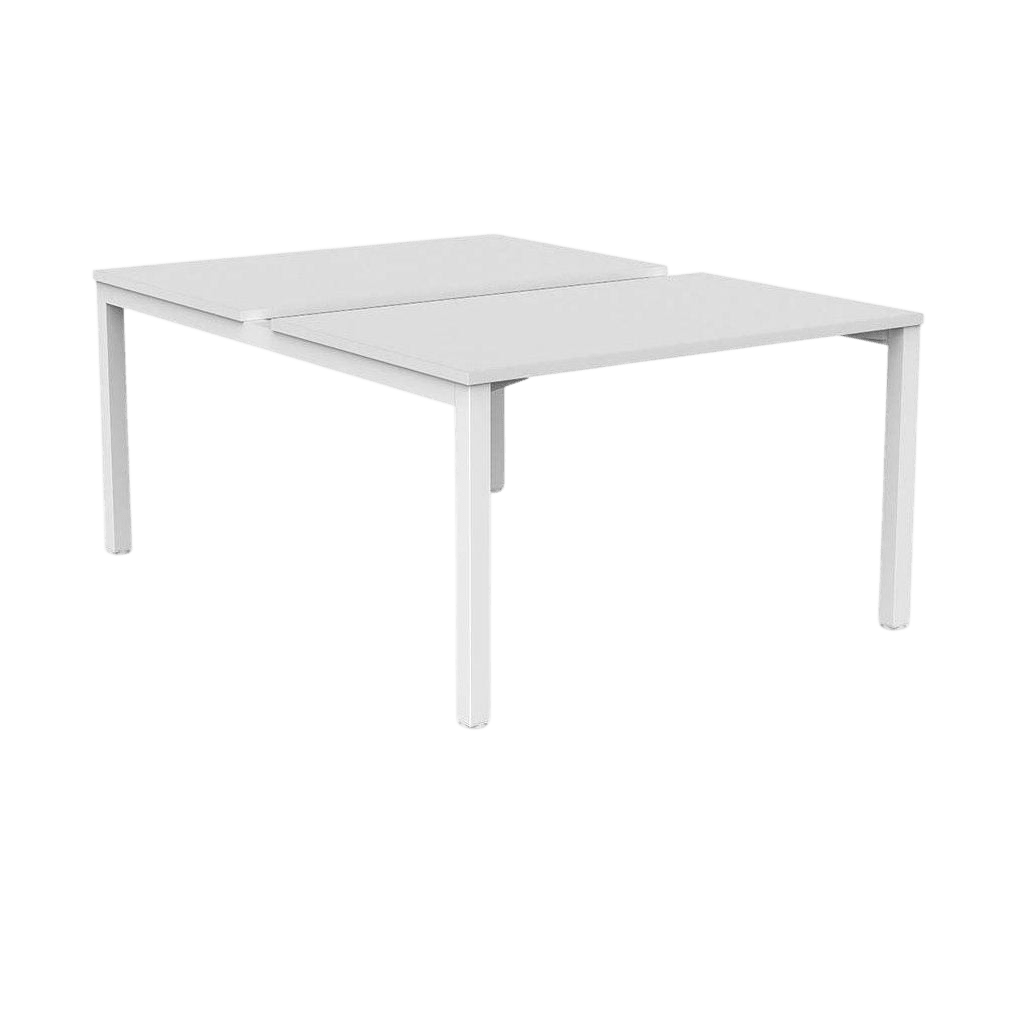 Axis 2 - User Double Sided Workstation 1800x600 Black Powdercoat White