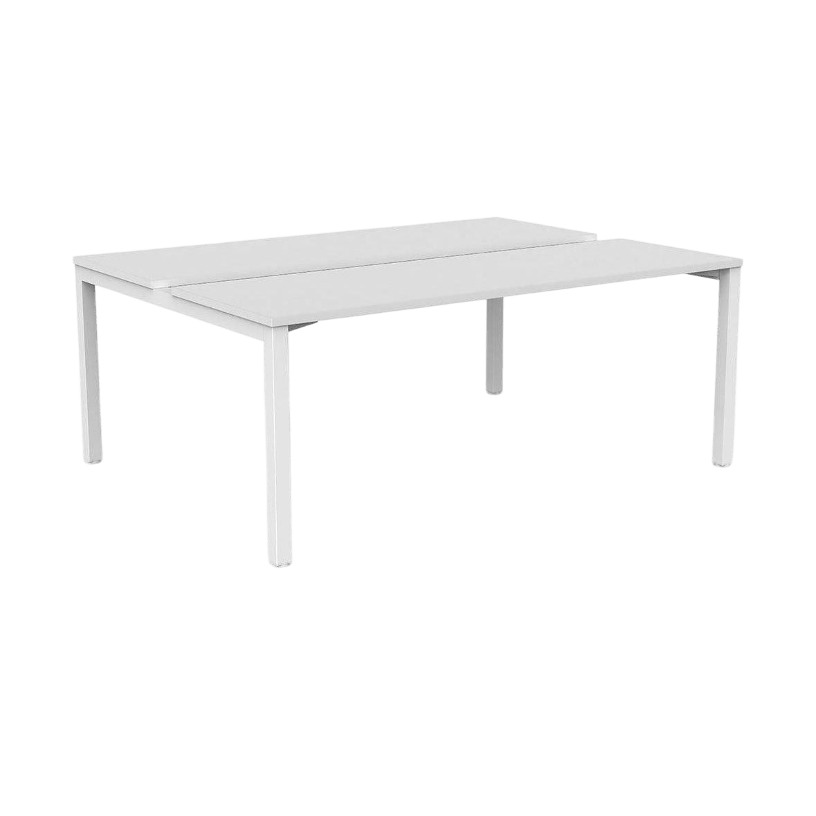 Axis 2 - User Double Sided Workstation 1800x600 White Powdercoat White