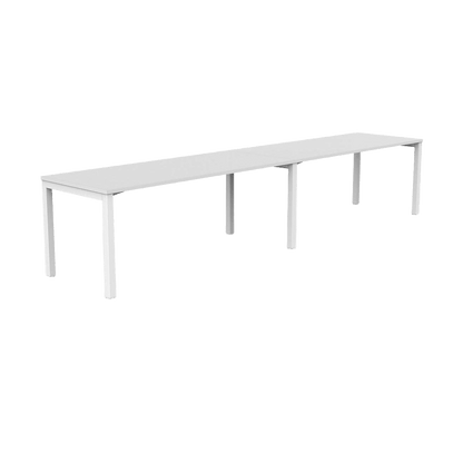 Axis 2 User Single Sided Workstation 2 x 1200x600 White Powdercoat White