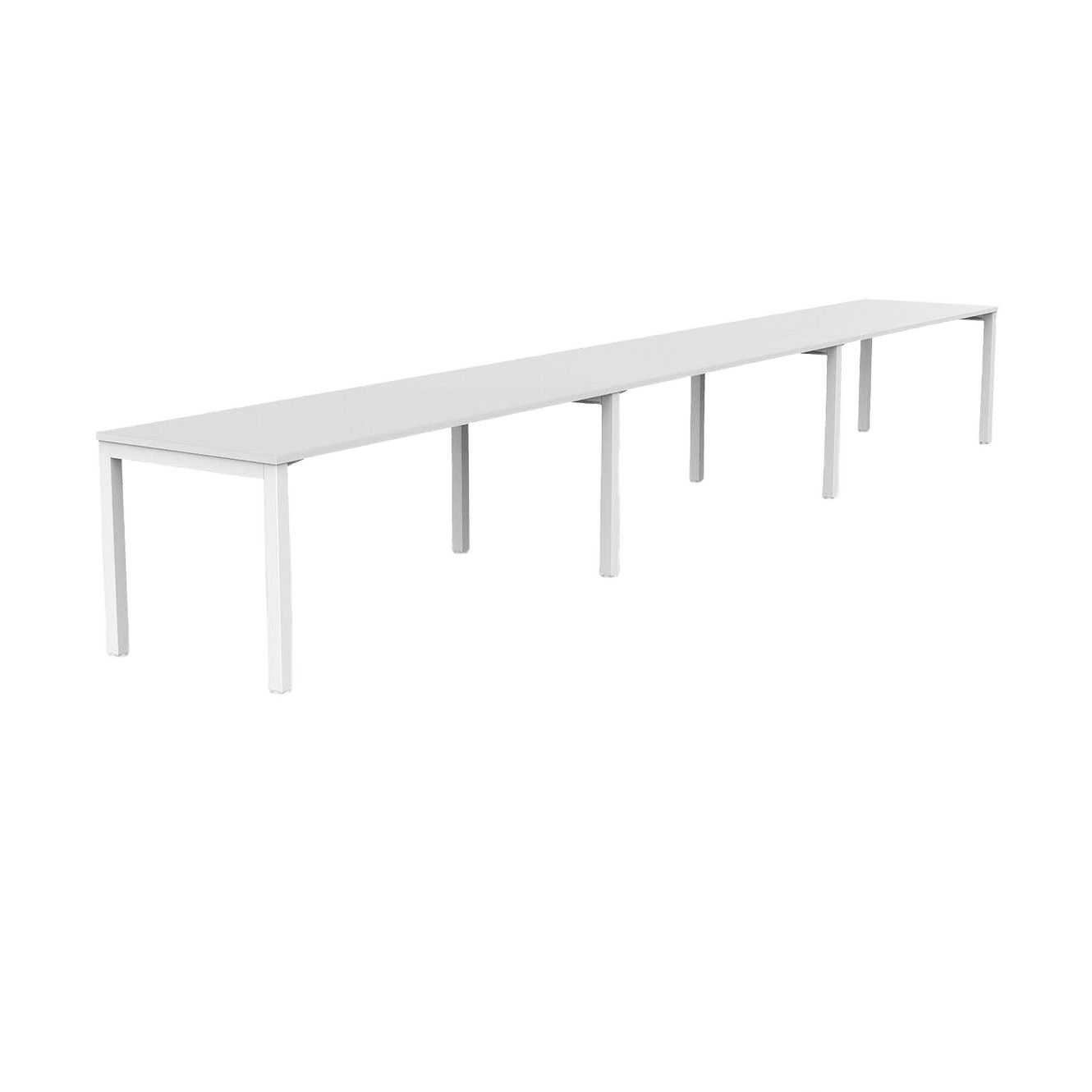 Axis 3 User Single Sided Workstation 1200x600 White Powdercoat White