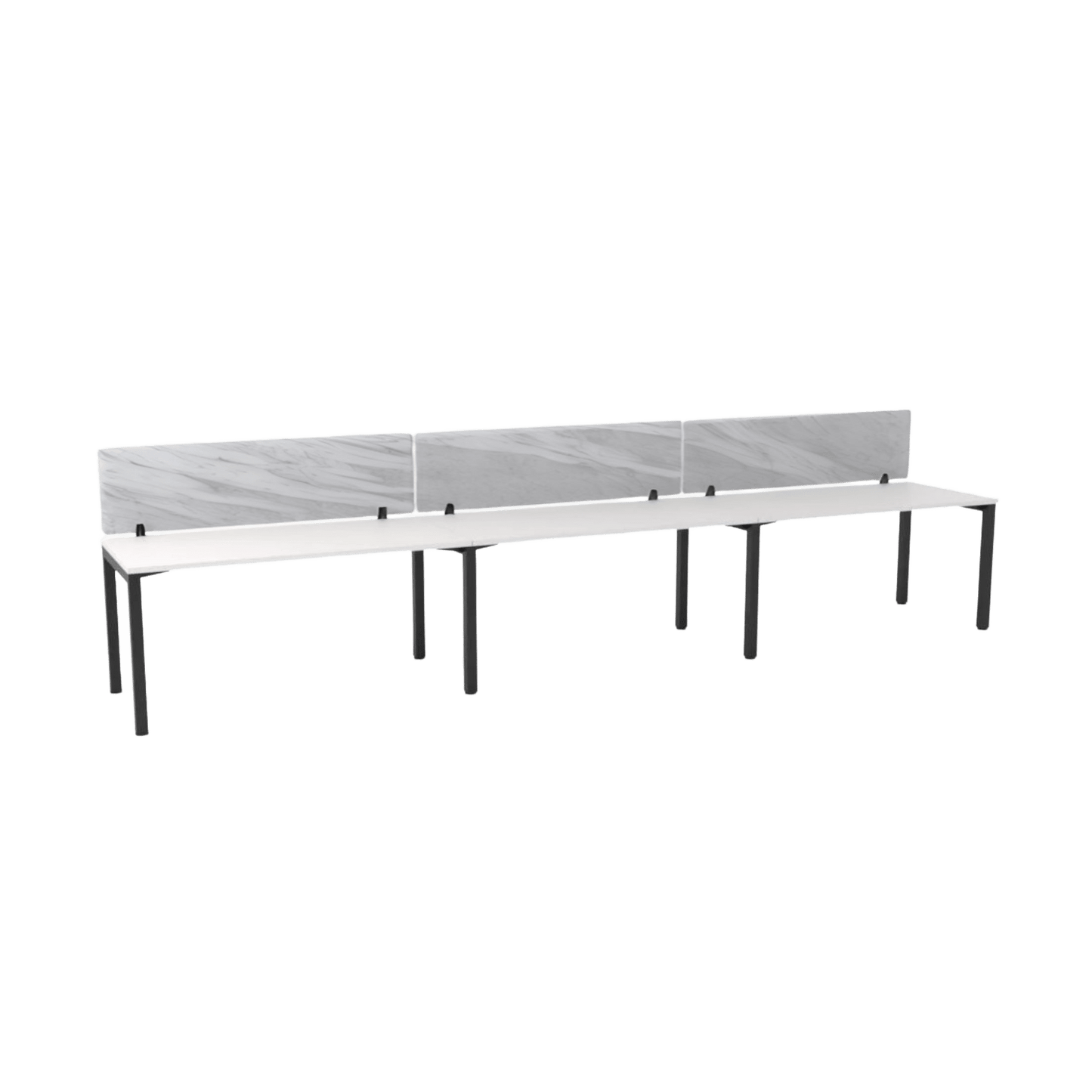 Axis 3 User Single Sided Workstation with AcoustiQ Screens - 3
