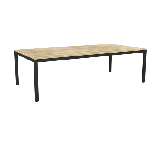 Axis Meeting / Boardroom Table 900 X 900 White Powdercoat White Melamine - Office Furniture Company