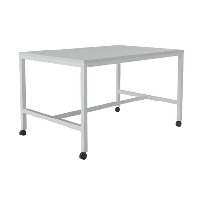 Axis Mobile Bar Leaner 1200x600 / White / White Powdercoat