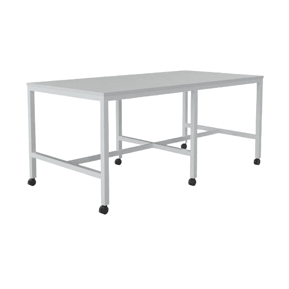 Axis Mobile Bar Leaner 1800x900 / White / White Powdercoat