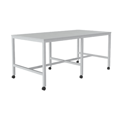 Axis Mobile Bar Leaner 1800x900 / White / White Powdercoat