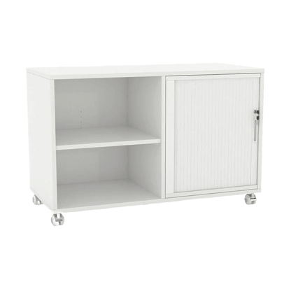 Axis Mobile Tambour / Bookcase Caddy Pedestal LHS