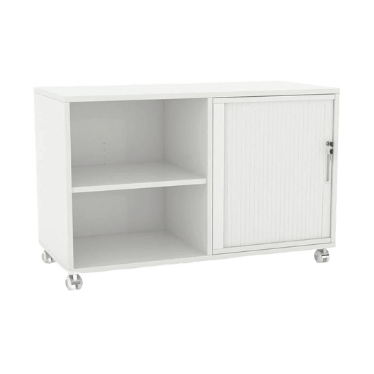 Axis Mobile Tambour / Bookcase Caddy Pedestal LHS