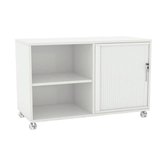 Axis Mobile Tambour / Bookcase Caddy Pedestal Right Hand Side - Office Furniture Company
