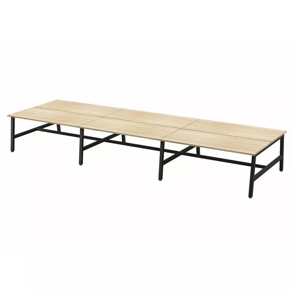 Axis Trestle 6 User Bench - Office Furniture Company 