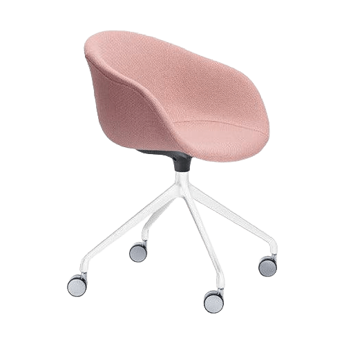 Ayla Fully Upholstered Chair 4 Way White Swivel Fixed Height