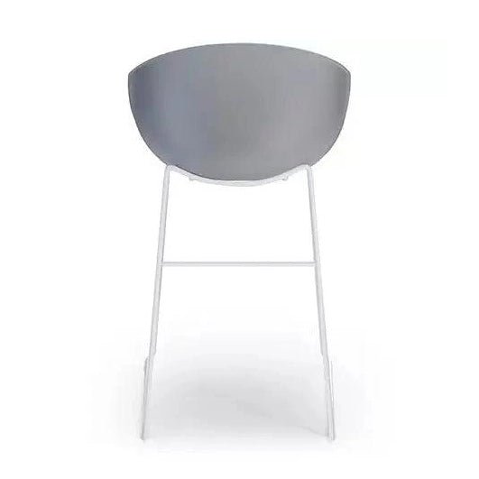 Ayla PP Stool cream 640 mm White Sled Base - Office Furniture Company