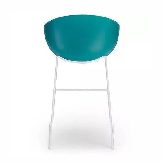Ayla PP Stool cream 640 mm White Sled Base - Office Furniture Company