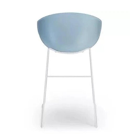Ayla PP Stool cream 640 mm White Sled Base - Office Furniture Company