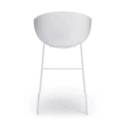 Ayla PP Stool cream 640 mm White Sled Base - Office Furniture Company