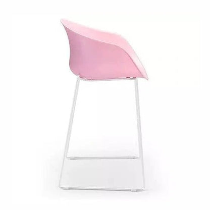 Ayla PP Stool stoney - grey 640 mm White Sled Base - Office Furniture Company