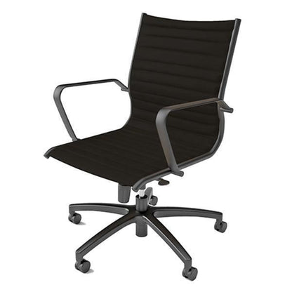 Black Metro Mid Back Executive Chair - Office Furniture Company 