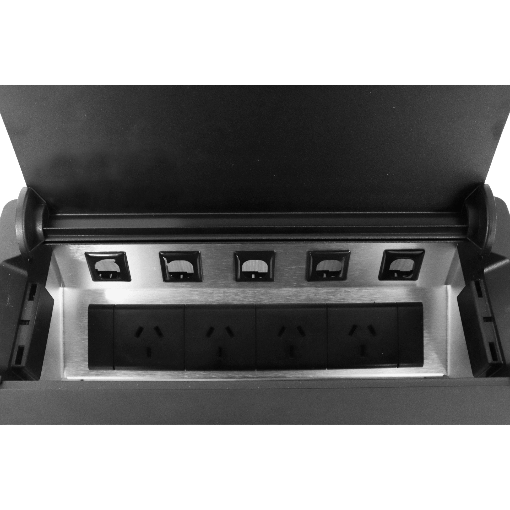 Boardroom Table Boxes 4GPO + 5 DATA Black