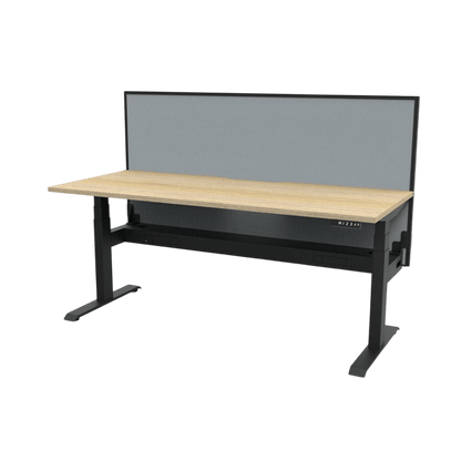 Boost+ Electric Height Adjustable Desk 1200x750 (S) White Top / Black Frame No Cable Tray/With Screen