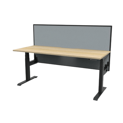 Boost+ Electric Height Adjustable Desk 1200x750 (S) White Top / Black Frame No Cable Tray/With Screen
