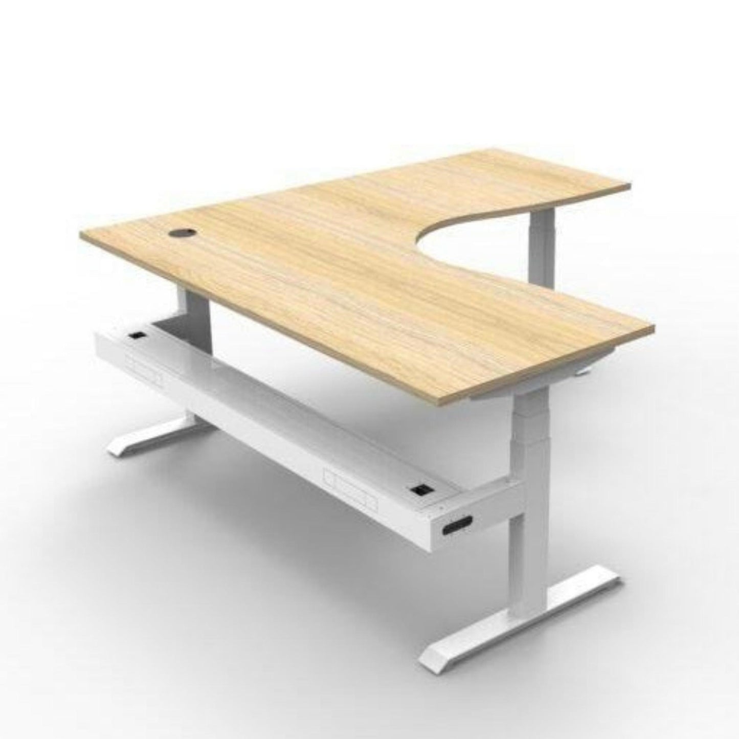 Boost Height Adjustable Corner Workstation - Office Furniture Company 