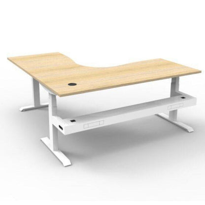 Boost Height Adjustable Corner Workstation - Office Furniture Company 
