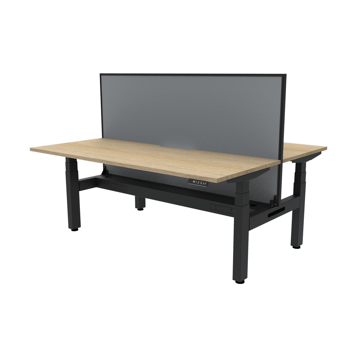 Boost Plus Electric Height Adjustable Back to Back Workstation 18 - Office Furniture Company