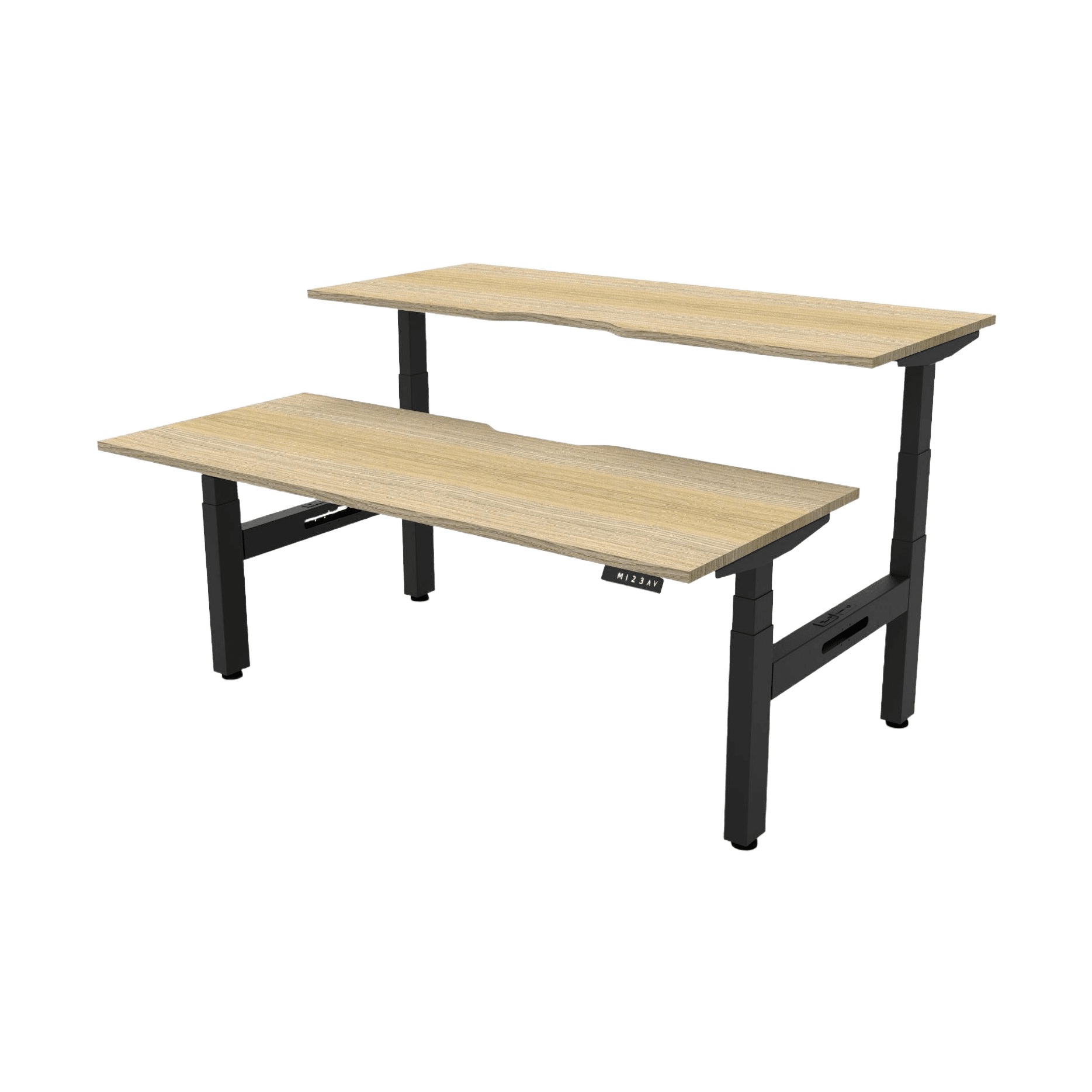Boost Plus Electric Height Adjustable Back to Back Workstation  - Office Furniture Company
