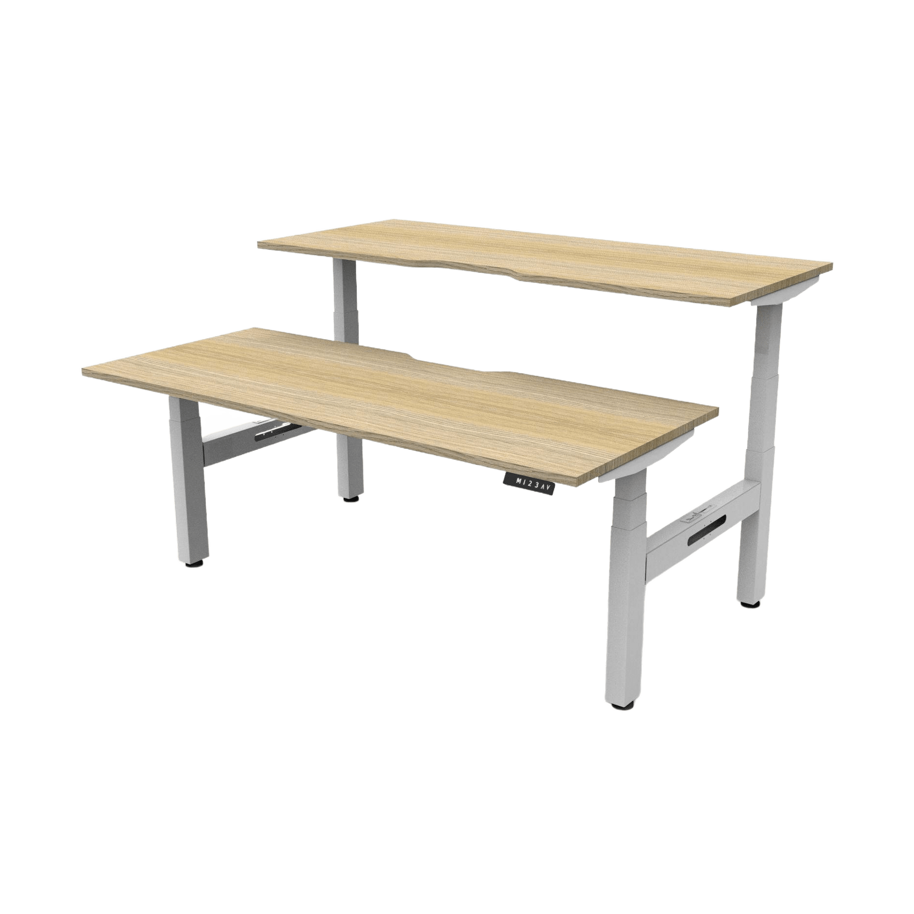 Boost Plus Electric Height Adjustable Back to Back Workstation  - Office Furniture Company