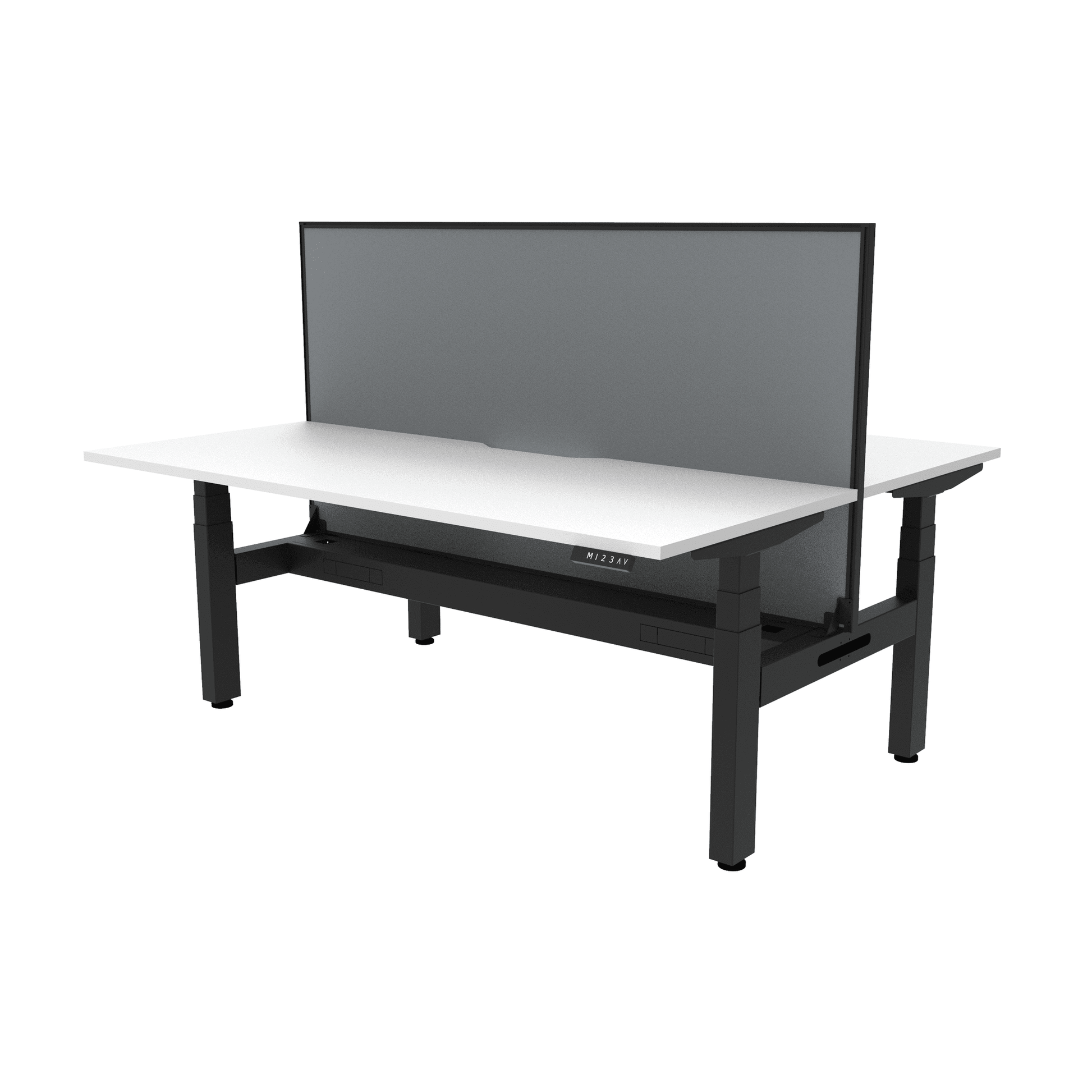 Boost Plus Electric Height Adjustable Back to Back Workstation 16 - Office Furniture Company