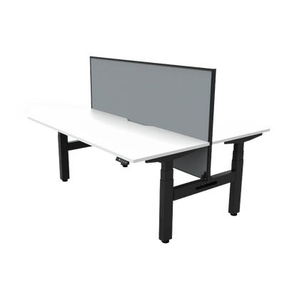 Boost Plus Electric Height Adjustable Back to Back Workstation 10 - Office Furniture Company