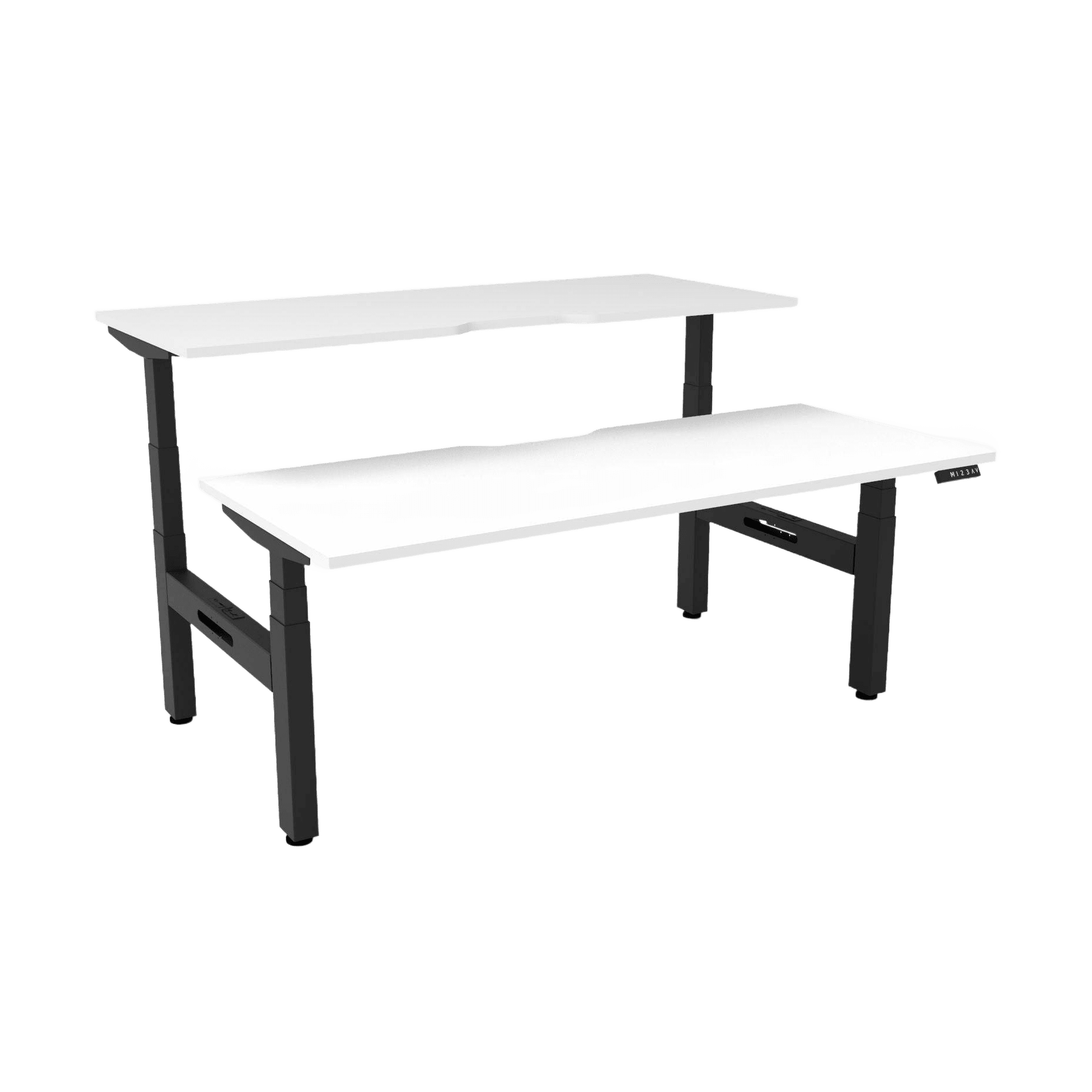 Boost Plus Electric Height Adjustable Back to Back Workstation - Office Furniture Company