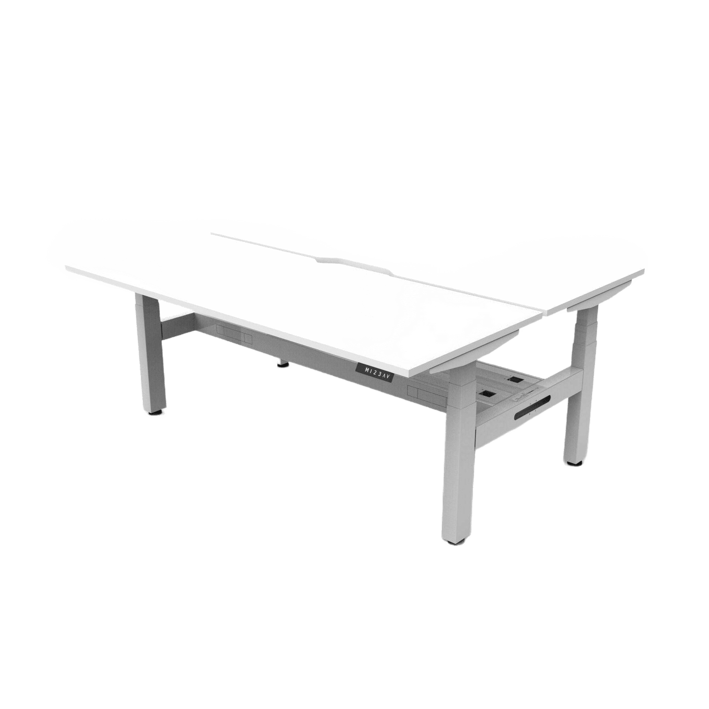 Boost Plus Electric Height Adjustable Back to Back Workstation  - Office Furniture Company