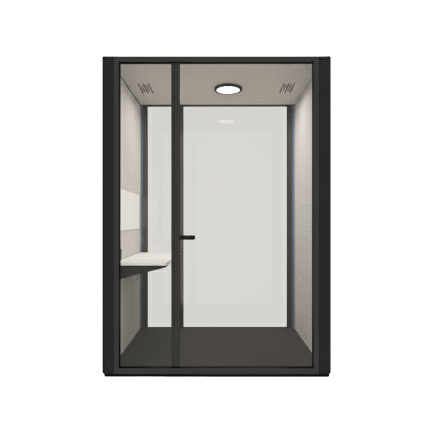 B.Quiet Working Acoustic Pod - Custom Black BQuiet Exterior Grey BQuiet (GP18) Grey - BQuiet - Carpet - Grey