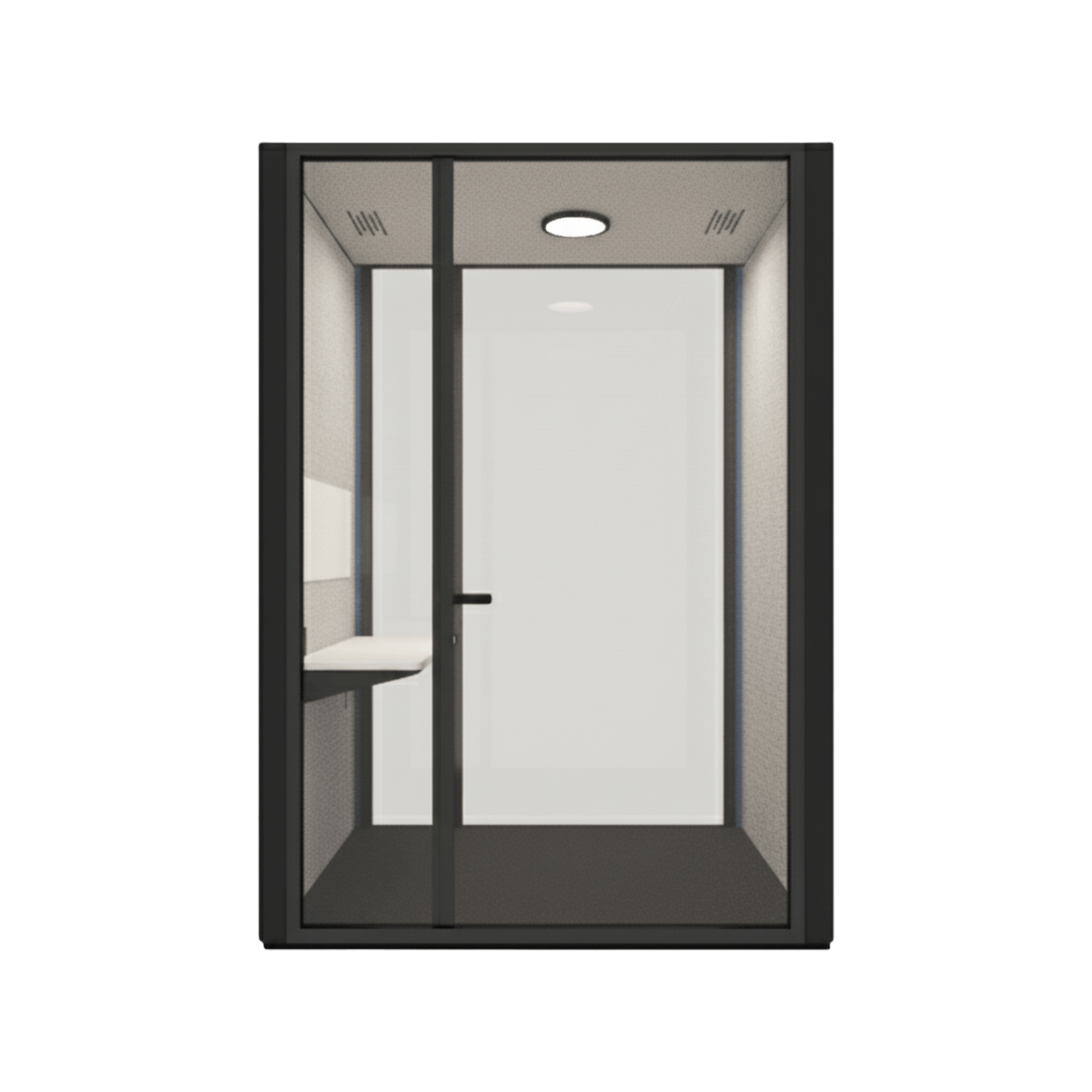 B.Quiet Working Acoustic Pod - Custom Black BQuiet Exterior Grey BQuiet (GP18) Grey - BQuiet - Carpet - Grey