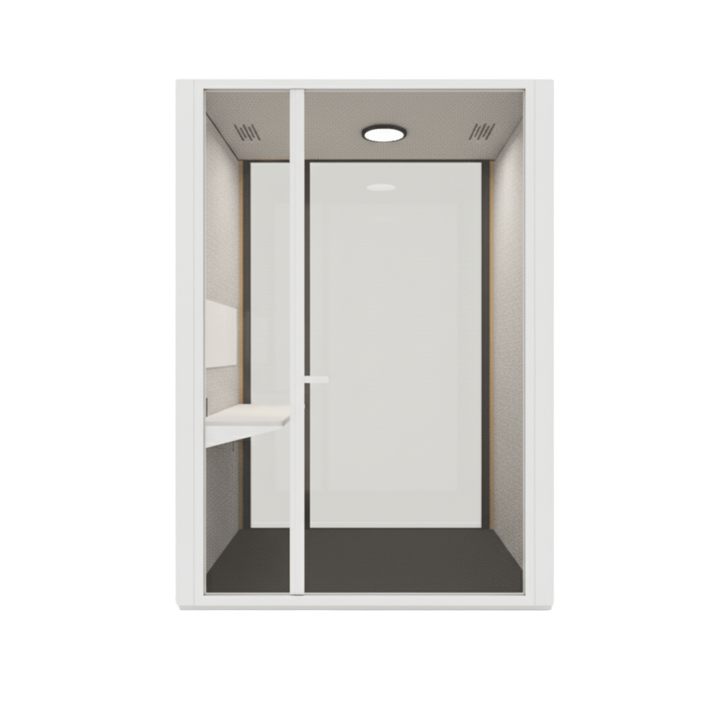 B.Quiet Working Acoustic Pod - Custom White BQuiet Exterior Grey BQuiet (GP18) Grey - BQuiet - Carpet - Grey