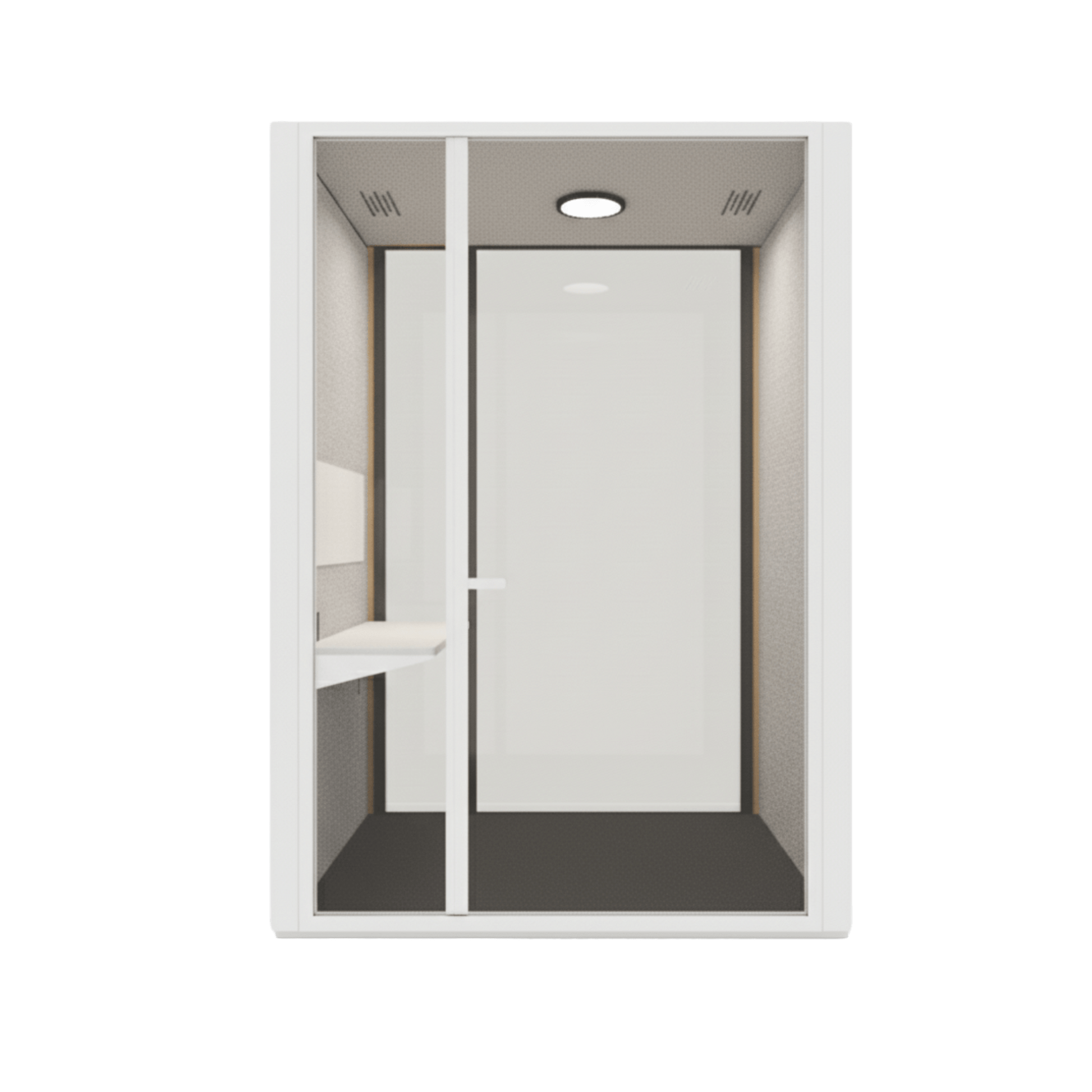 B.Quiet Working Acoustic Pod - Custom White BQuiet Exterior Grey BQuiet (GP18) Grey - BQuiet - Carpet - Grey