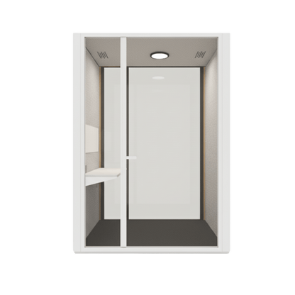 B.Quiet Working Acoustic Pod - Custom White BQuiet Exterior Grey BQuiet (GP18) Grey - BQuiet - Carpet - Grey
