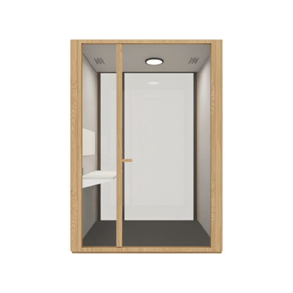 B.Quiet Working Acoustic Pod - Custom Wood BQuiet Exterior Grey BQuiet (GP18) Grey - BQuiet - Carpet - Grey