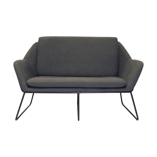 Cardinal 2 Seater Lounge charcoal - ash - Office Furniture Company