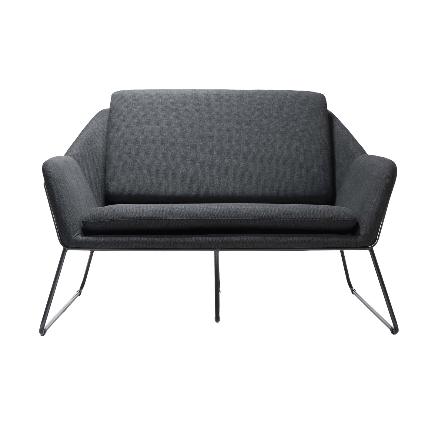 Cardinal 2 Seater Lounge Grey Charcoal (457)