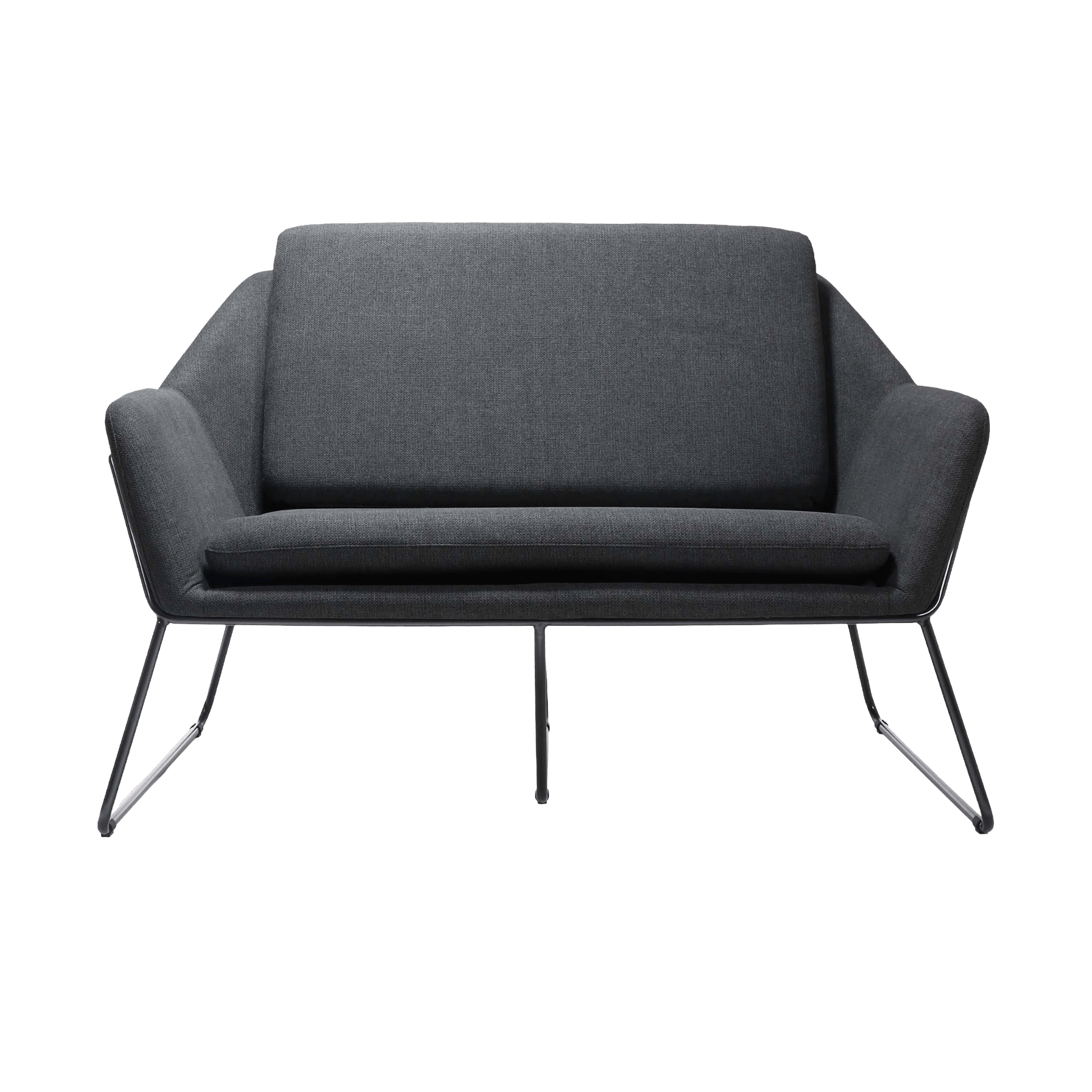 Cardinal 2 Seater Lounge Grey Charcoal (457)