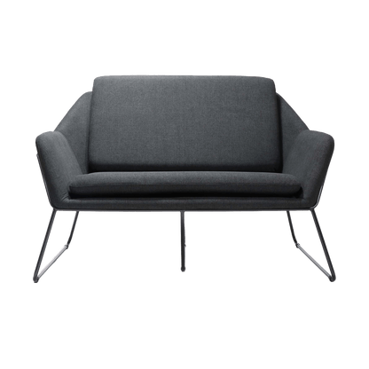 Cardinal 2 Seater Lounge Grey Charcoal (457)