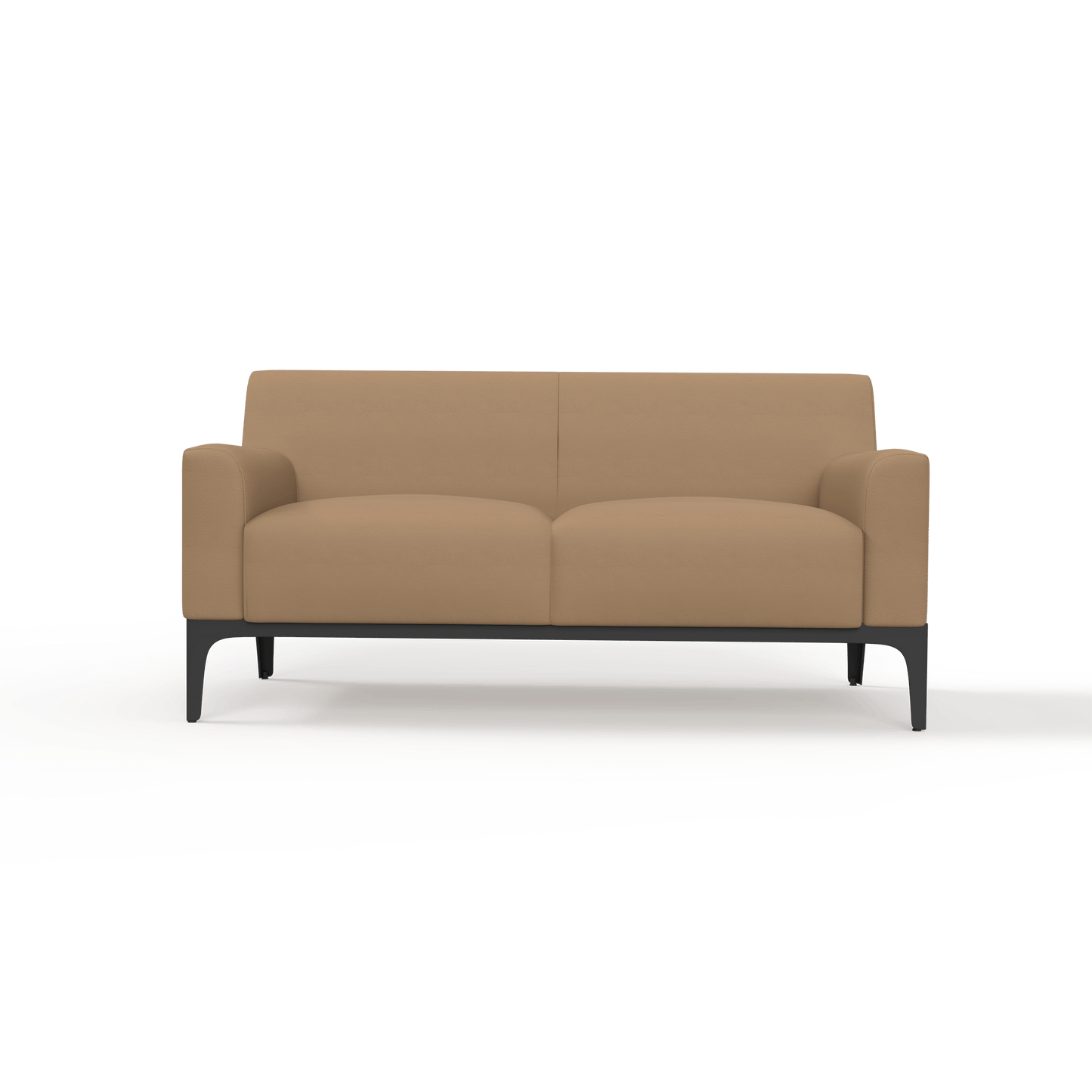 Cedar 2 Seater Sofa Lounge Brown (Tan PU)