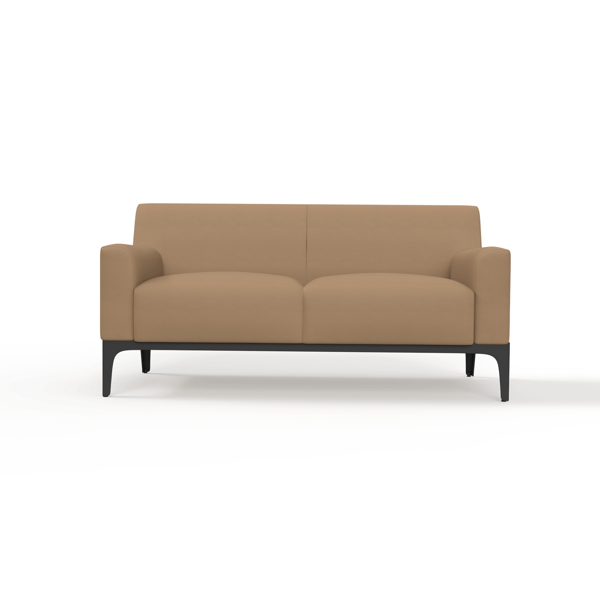 Cedar 2 Seater Sofa Lounge Brown (Tan PU)